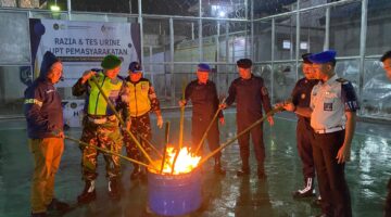Tunjukkan Komitmen..!!! Rutan Kabanjahe Bersama TNI, Polri, dan BNN Gelar Razia Blok Hunian”
